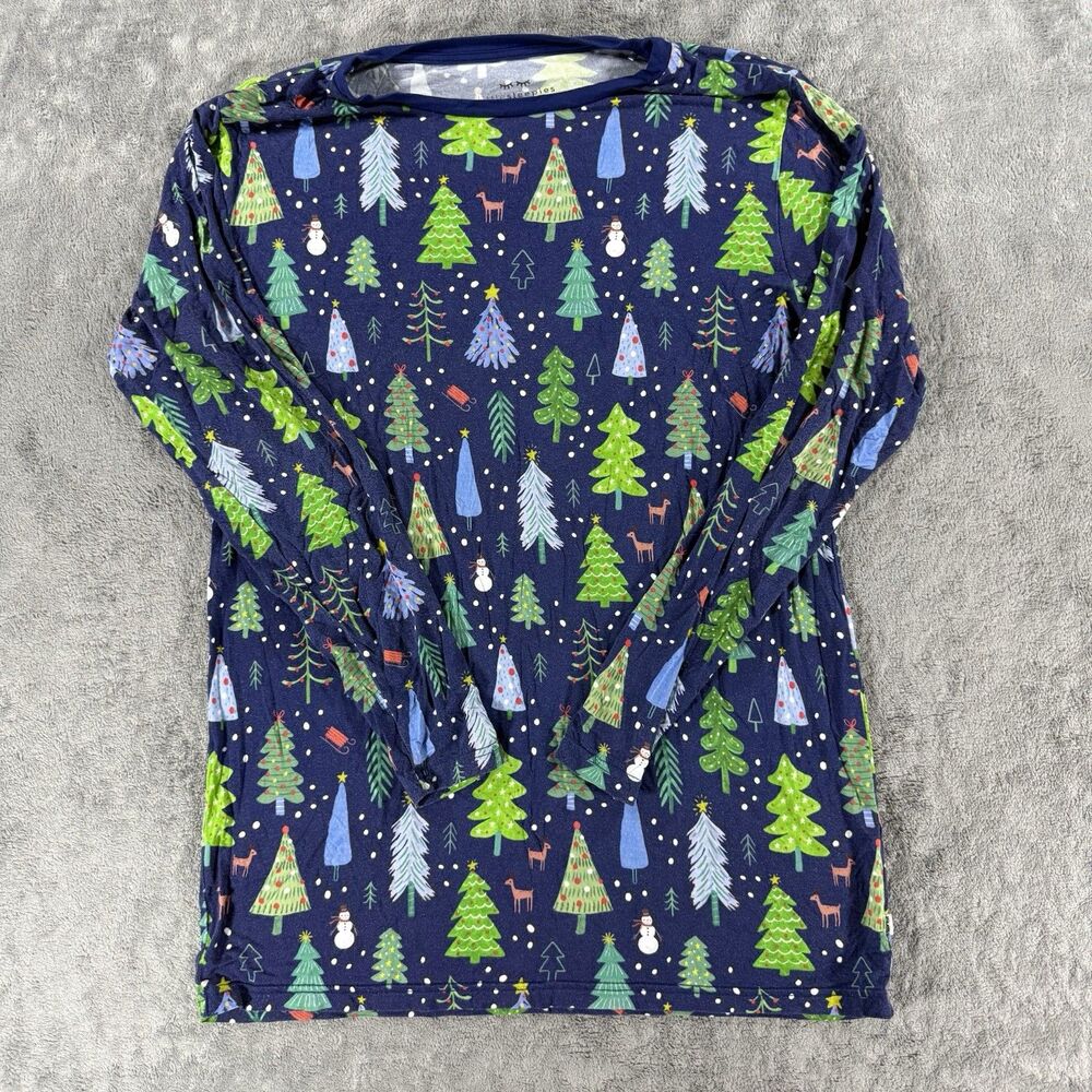 Little Sleepies Men’s‎ Small Bamboo Long Sleeve Top Merry And Bright Holiday